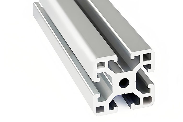 鋁型材定制開(kāi)模氟碳灰色隔斷鋁型材-3